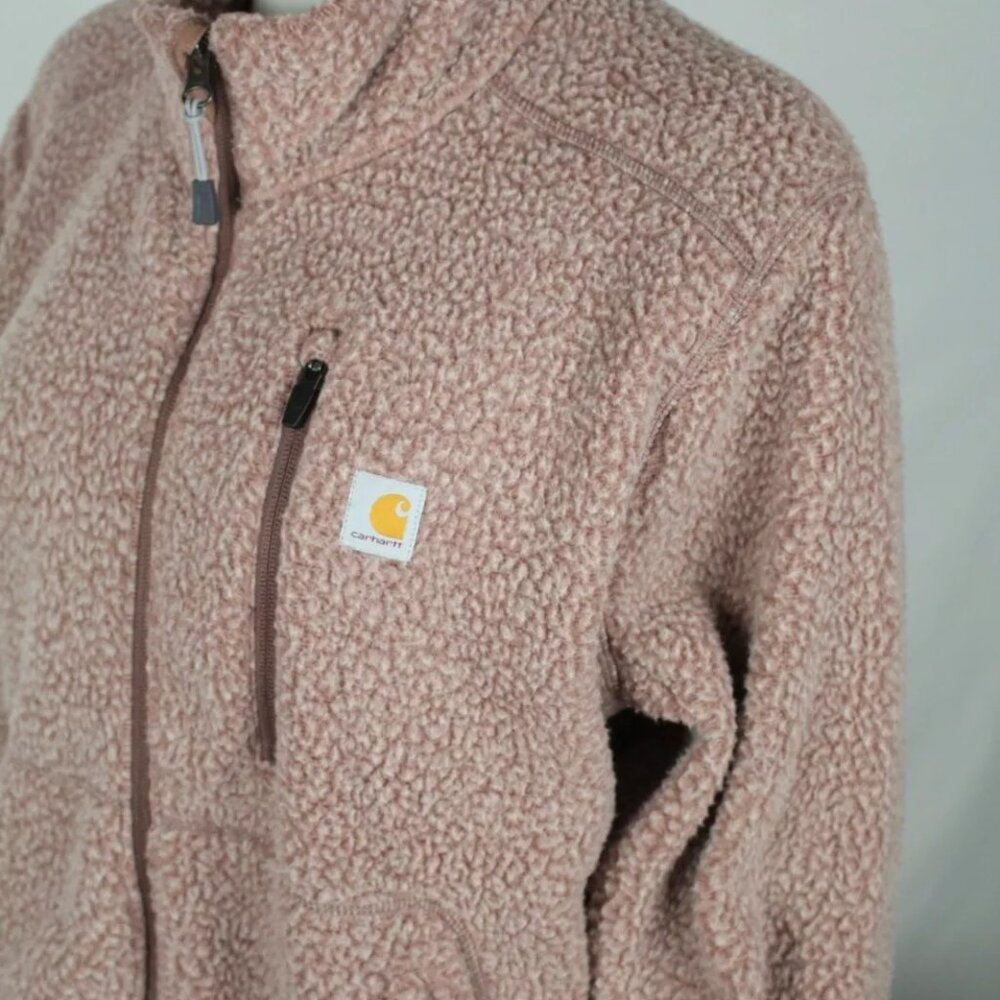 Carhartt Women's Full Zip Fleece Jacket High Pile Sherpa  Brown 103913 - Picture 5 of 5